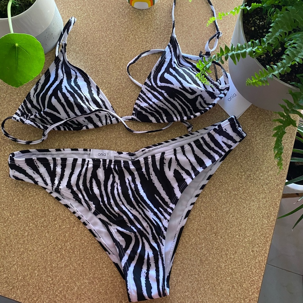 Zebra Onia two piece swimsuit